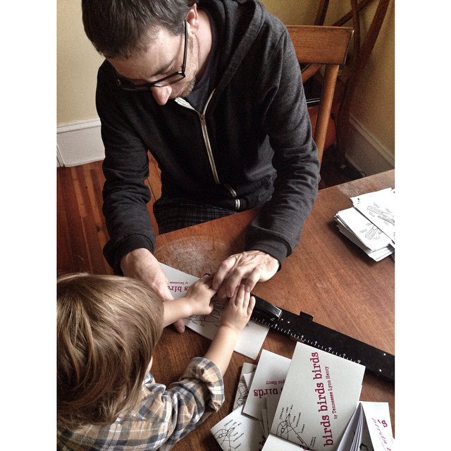 Assembly and stapling of Birds Birds Birds.